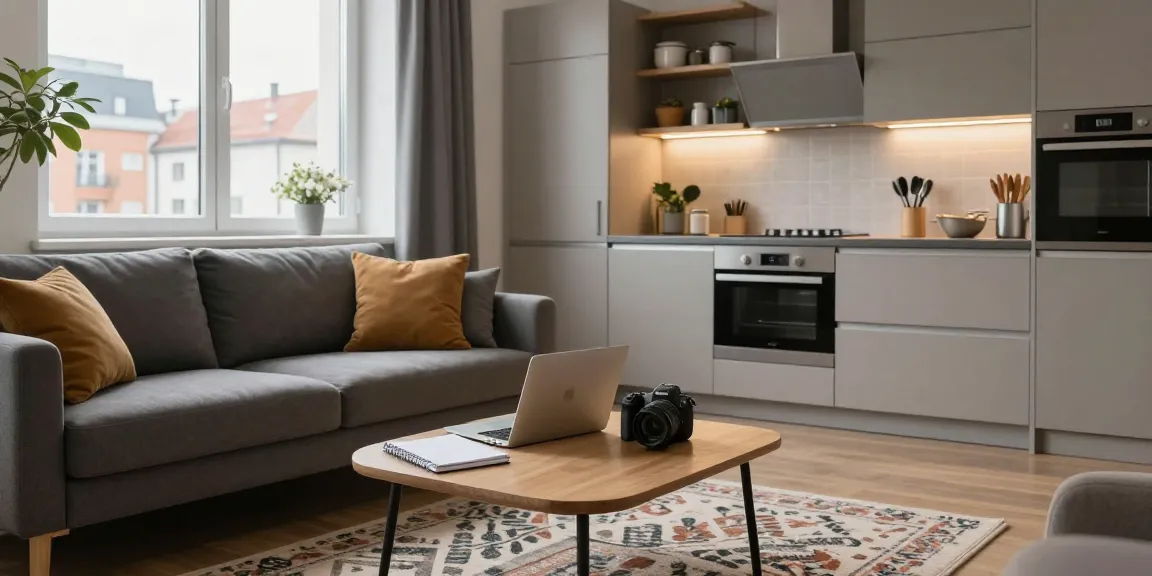 Voll möblierte Monteurwohnung Hannover mit moderner Einrichtung, ideal für Geschäftsreisende.